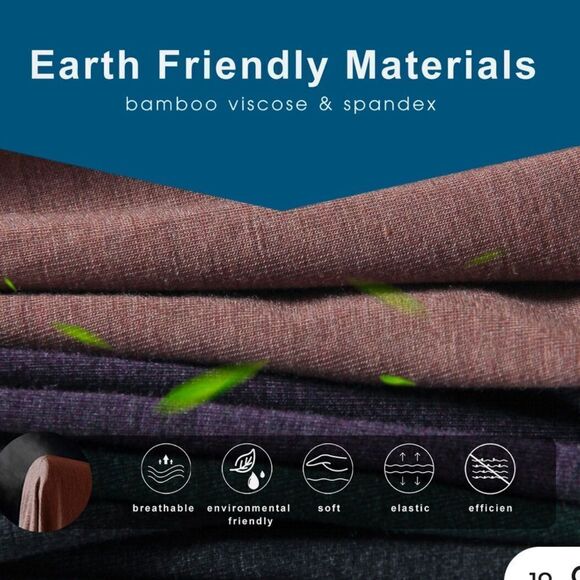 Bamboo Cool 4 Pack Boxer Briefs Soft Underwear Black M NWT IN PACKAGE - Picture 5 of 11